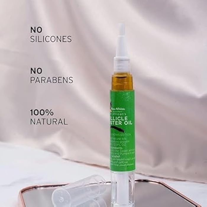 Raw African| Follicle Booster Oil | Promotes Growth | Eyebrows | Eyebrows Treatment | Pure Natural Oils | Prevents Hair Loss | Lightweight | Easy Application | Rosemary | Sweet Almond | 15ml - Image 3